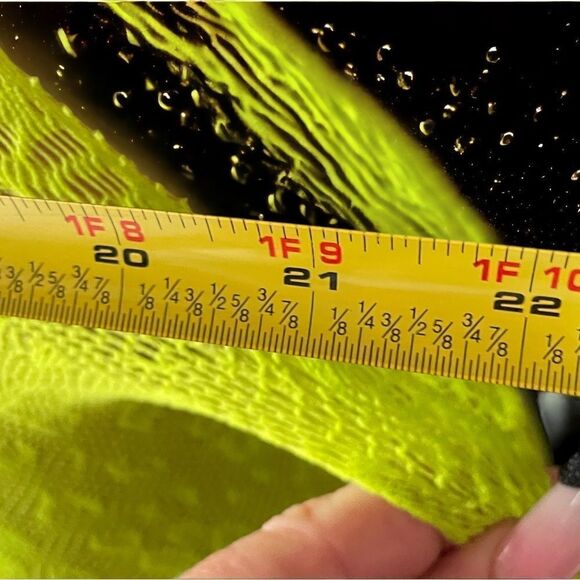 2-piece l Neon Green l OS l Mesh Halter & Pearly Sarong/Wrap l New - Picture 6 of 11